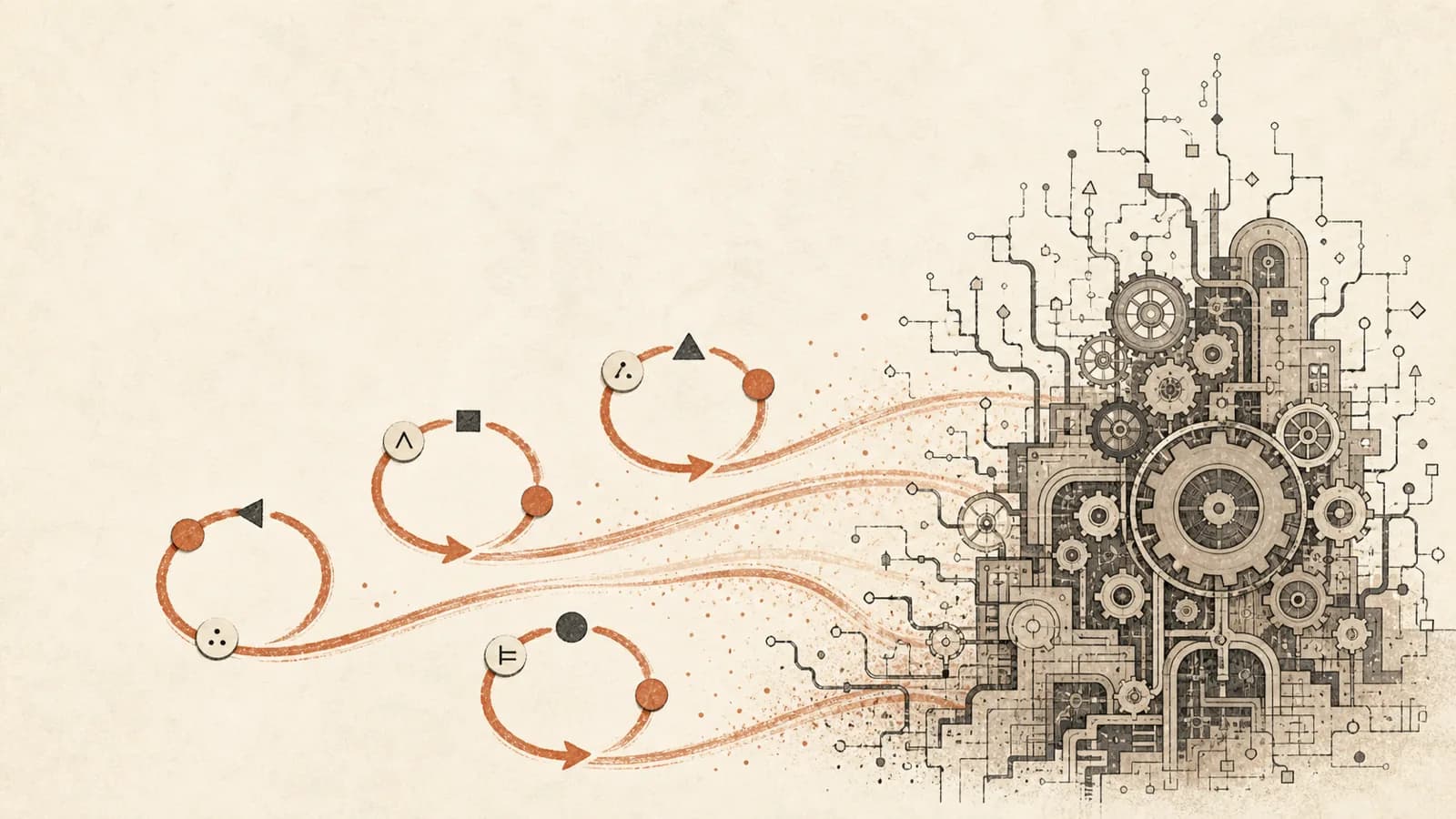 Illustration for Agentic Loops Overtake Bespoke Systems