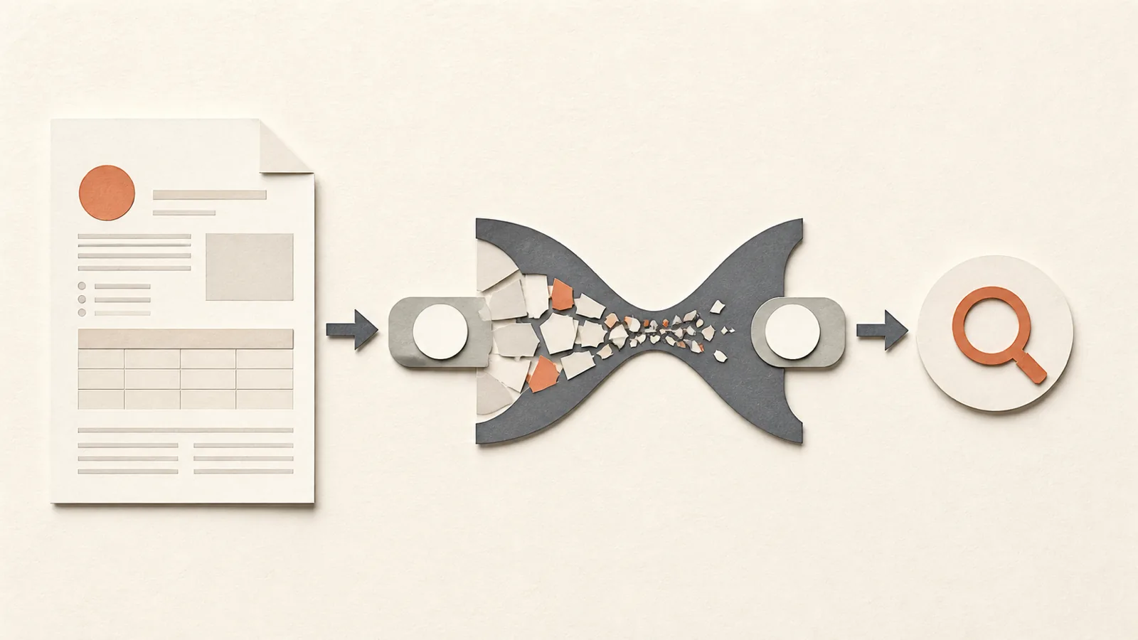Illustration for Document Parsing as the Retrieval Bottleneck