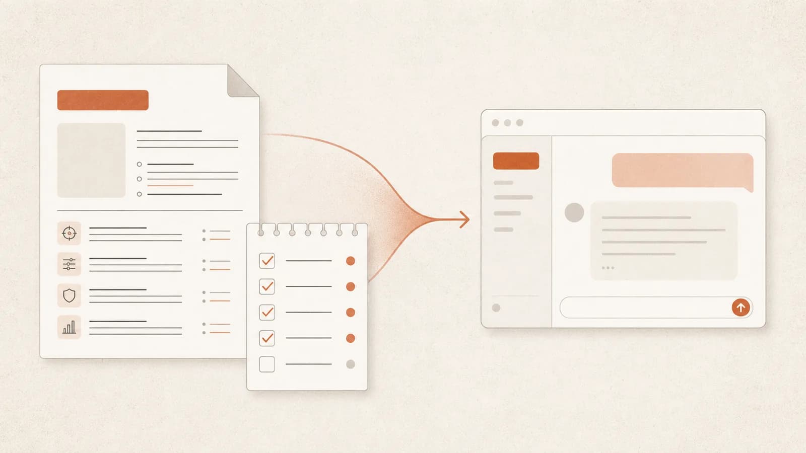 Illustration for Evals as Product Spec