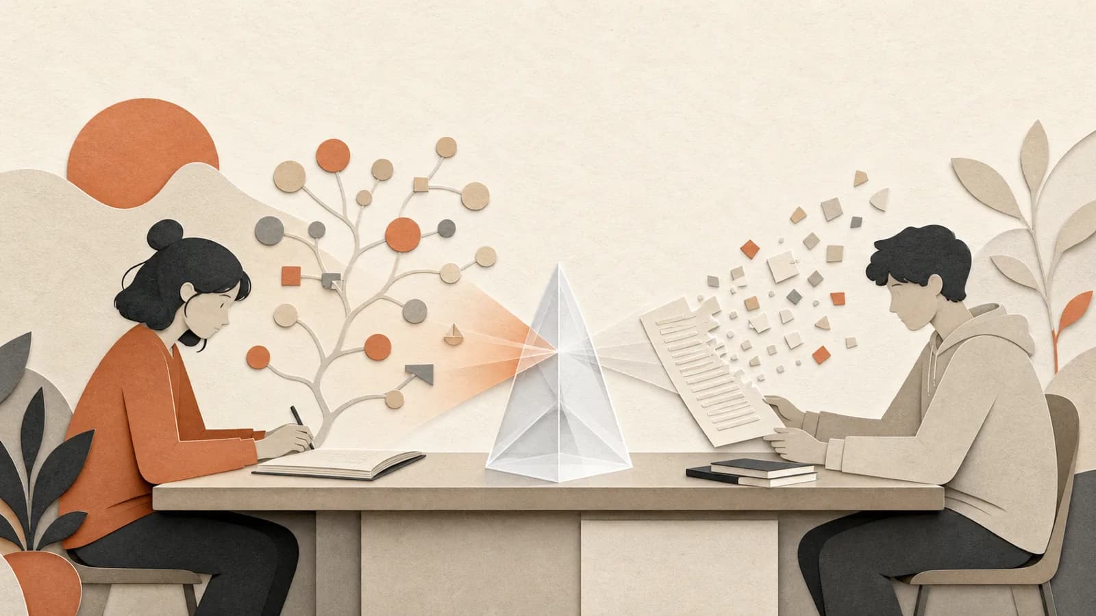 Illustration for Experimental Learning Impact of Generative AI