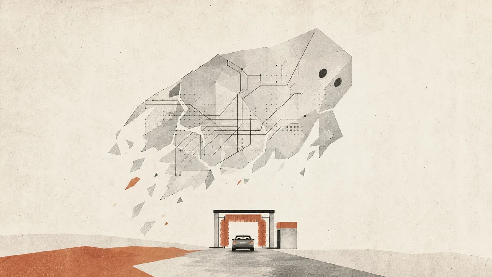 Illustration for Jagged Intelligence (Ghosts, Not Animals)