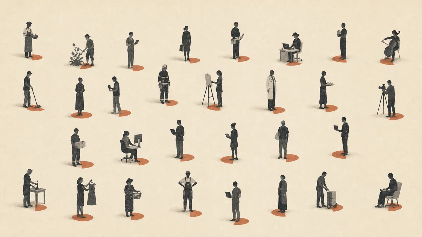 Illustration for Task Saturation: Broad but Shallow AI Diffusion