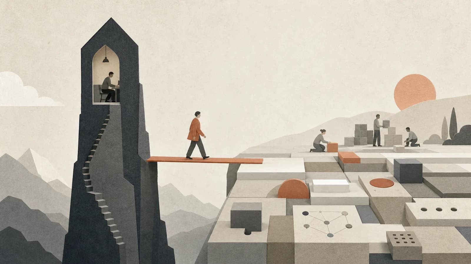 Illustration for Is Breadth Cheap Now? Specialist Ramp Speed and Domain-Expert-as-Builder at Scale